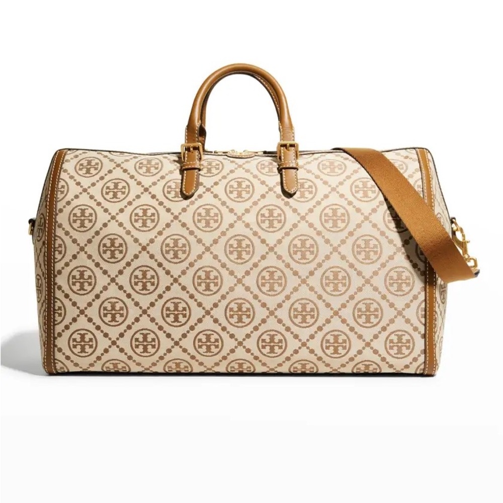 Tory Burch
T Monogram Jacquard Oversize Barrel Duffel Bag